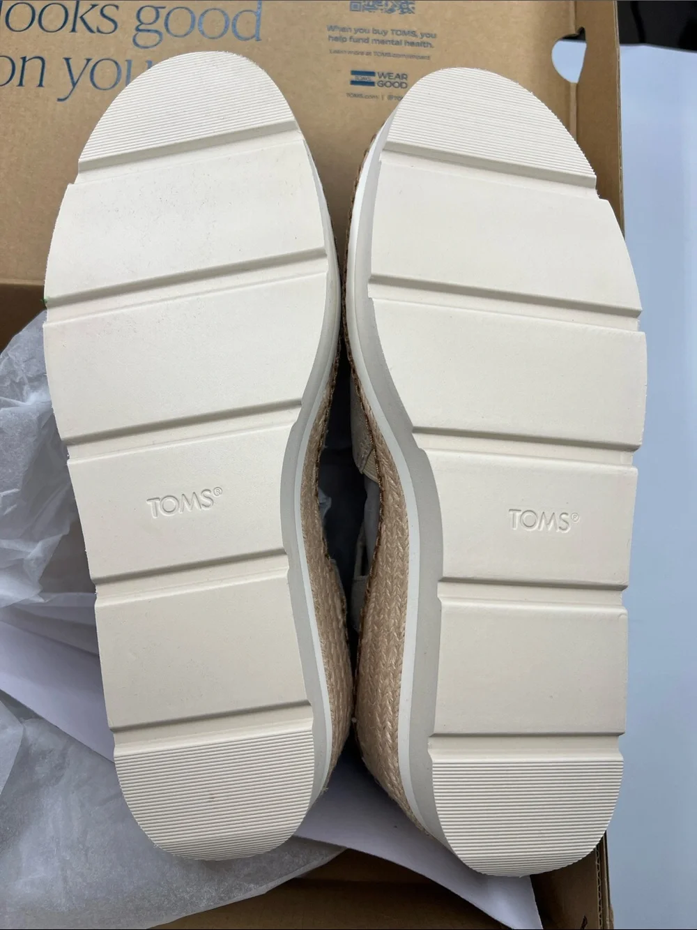 TOMS Women's Darya Open Toe Wedge Sandals Size 9